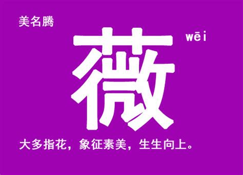 薇名字|带薇字的女孩名字寓意